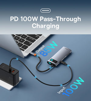 BASEUS Metal Gleam Series 7in1 USB-C Multiport Adapter and USB Hub