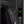 Black backpack front panel with built-in USB port and charging cable