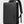 Front view of black compact waterproof laptop backpack with logo