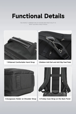 TIGERNU B3905 Large Capacity Waterproof Travel Backpack with USB Charging Port
