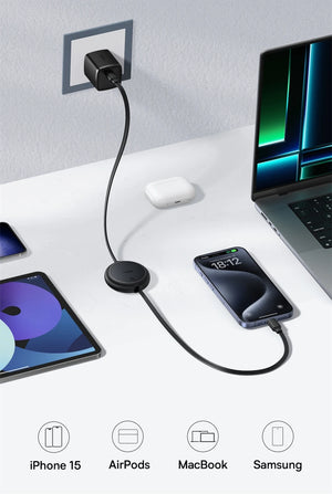 BASEUS Free2Pull 60W Retractable USB-C to USB-C Fast Charging Cable