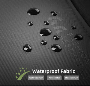 Waterproof Oxford fabric texture with water droplet pattern