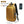 Yellow backpack with front panel, padded shoulder straps, and side USB charging port