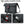 Black waterproof messenger bag flap with magnetic buckle closure detail