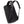 Black waterproof laptop backpack with top handle and front strap buckle
